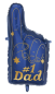 Preview: XXL Folienballon Figur - Nummer 1 Dad - 86,5cm x 46cm